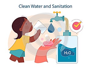 Clean water and sanitation. Ensuring access to safe drinking water