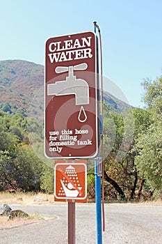 Clean Water Sign