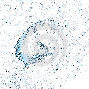 Clean water spalsh light background