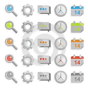 Clean web icon set