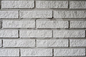 Clean White Brick Wall Background