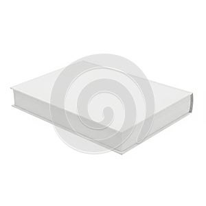 A clean, white, rectangular object with a smooth surface and rounded edges. isolated on white background