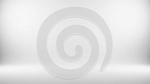 Clean white studio background with soft diffused spotlight illumination creating a subtle gradient effect and empty
