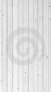 Clean White Wood Panel Texture Background with Natural Grain and Knots