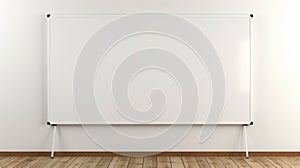 Clean whiteboard, ready for ideas