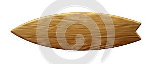 Clean Wooden Surfboard photo