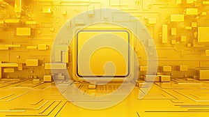 clean yellow technology background