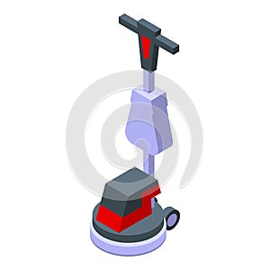 Cleaner machine icon isometric vector. Cleaning floor