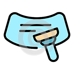 Cleaner windshield wiper icon vector flat