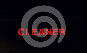 Cleaners Red Dry Cleaners Letter Sign