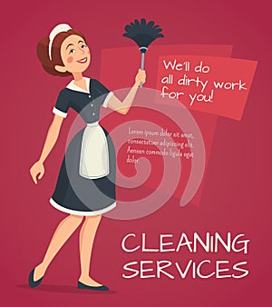 Cleaning Advertisement Illustration