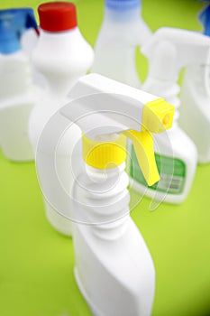 Cleaning bottles photo