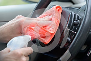 Cleaning car interior