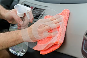 Cleaning car interior