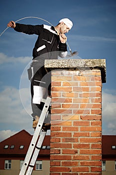 Cleaning chimney