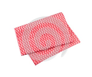 Cleaning Cloth Isolated, Pink Wipe Rag, Cleaning Microfiber Towel, Wiping Cotton Napkin, Microfibre Fabric