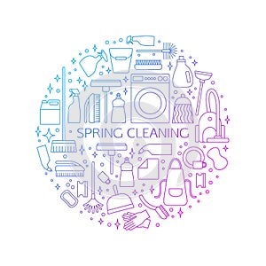 Cleaning concept, poster.