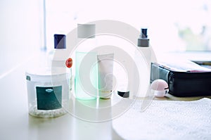 Cleaning cosmetic products