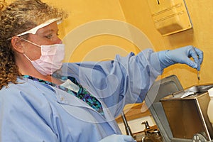 Cleaning dental instruments