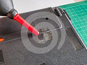 Cleaning Dusty Laptop Fan With Rocket Air Blower