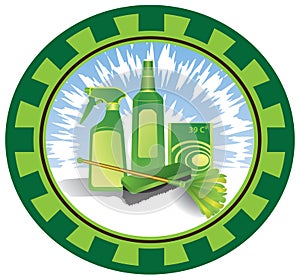 Cleaning emblem photo