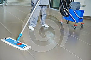 Cleaning floor