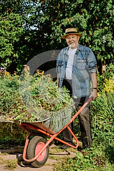 Cleaning the garden