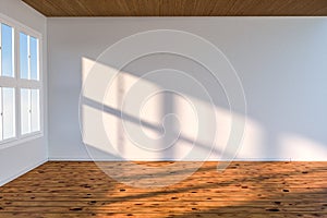 The cleaning house and the sunshine from the window, 3d rendering