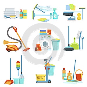 Cleaning Household Equipment Sets photo