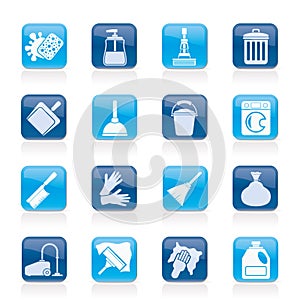 Cleaning and hygiene icons