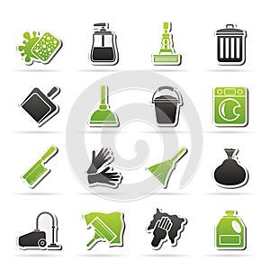 Cleaning and hygiene icons