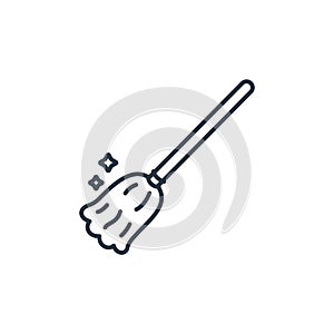 cleaning icon vector from air pollution concept. Thin line illustration of cleaning editable stroke. cleaning linear sign for use