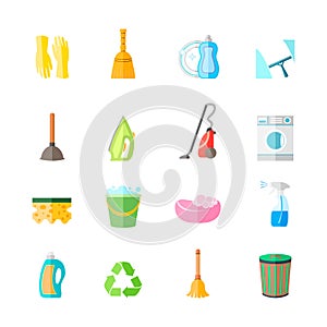 Cleaning Icons Set