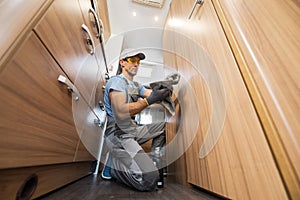 Cleaning the Interior of a Modern Camper Van