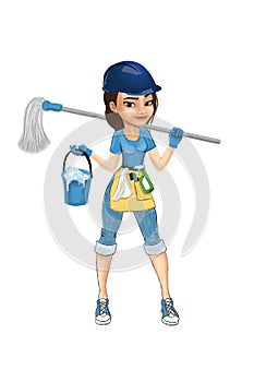 Cleaning lady