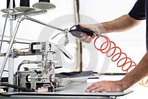 Cleaning machines compressor.