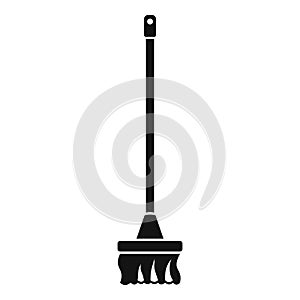 Cleaning mop icon, simple style