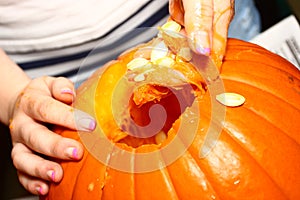 Cleaning Out The Pumpkin