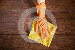Cleaning the parquet