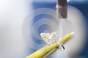 Cleaning of precious diamond ring