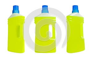 Cleaning product in plastic bottle