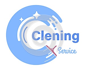 Cleaning service, disinfection and tidiness vector