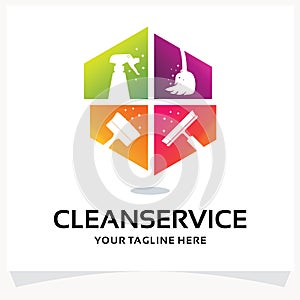 Cleaning Service Logo Design Template Inspiration