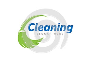 Cleaning service logo design template vector. Suitable logo for cleaning service and window cleaner company