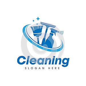 Cleaning Service Logo Symbol Icon Design Template