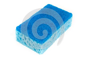 Cleaning sponges on a white background