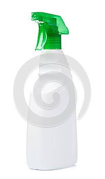 Cleaning spray bottle isolated on white background