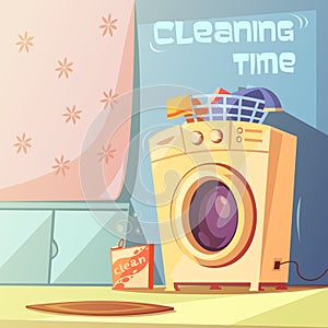 Cleaning Time Illustration