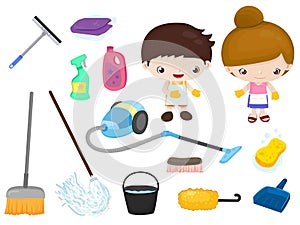 Cleaning tools - kids set