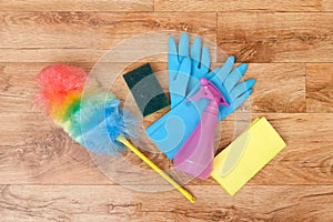 Cleaning tools on a parquet